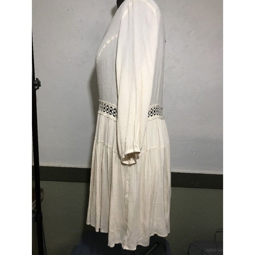 Filly Flair Dress Womens L New Ivory Partially Lined - Picture 4 of 11